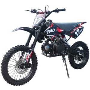 HHH TAO TAO 125cc DB-17 Adult Youth Kids Gas Dirtbike Pit Bike 17/14 inch Wheel (Black Color)