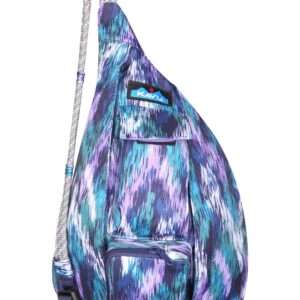 KAVU Mini Rope Sling Pack with Adjustable Rope Shoulder Strap - Glacier Ikat