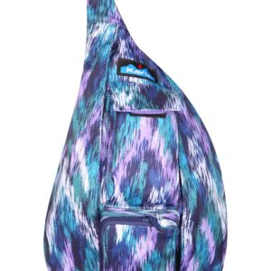 KAVU Mini Rope Sling Pack with Adjustable Rope Shoulder Strap - Glacier Ikat