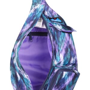 KAVU Mini Rope Sling Pack with Adjustable Rope Shoulder Strap - Glacier Ikat