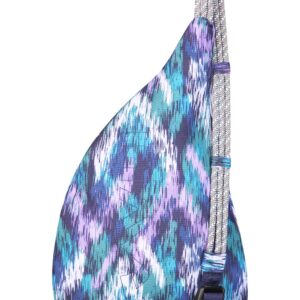 KAVU Mini Rope Sling Pack with Adjustable Rope Shoulder Strap - Glacier Ikat