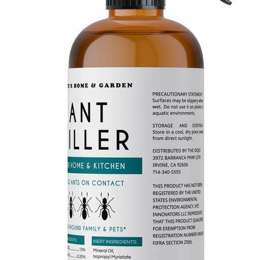 Kate's Home & Garden Ant Killer Indoor Safe for Pets and Kids (16oz) Roach & Ant Killer Spray for Indoor & Outdoor. Insecticide for Ants and Roaches with Natural Cedarwood Oil