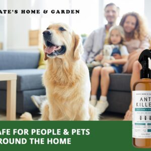 Kate's Home & Garden Ant Killer Indoor Safe for Pets and Kids (16oz) Roach & Ant Killer Spray for Indoor & Outdoor. Insecticide for Ants and Roaches with Natural Cedarwood Oil