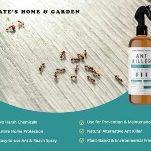 Kate's Home & Garden Ant Killer Indoor Safe for Pets and Kids (16oz) Roach & Ant Killer Spray for Indoor & Outdoor. Insecticide for Ants and Roaches with Natural Cedarwood Oil