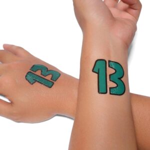 Pack Of 6 – “13” Temporary Tattoo Tour Concert - Removable Tattoo, Concert Outfit