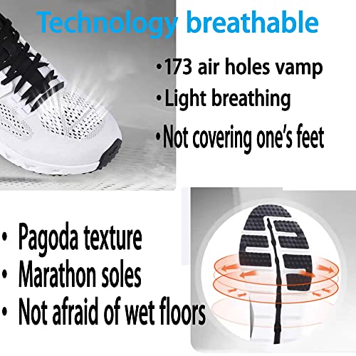 Waldeal Women's Trail Running Shoes - Lightweight Breathable Athletic Sneakers for Outdoor Hiking-8.5 White/Black