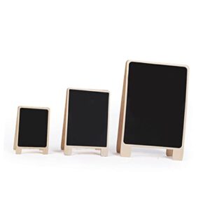 STOBOK 9 Pcs Message Board Desk Top Decor Buffet Labels Wedding Table Decor Mini Display Blackboard Table Guest Numbers Decor Black Board Message Sign Memo Boards Wooden Writing Borads