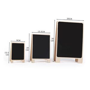 STOBOK 9 Pcs Message Board Desk Top Decor Buffet Labels Wedding Table Decor Mini Display Blackboard Table Guest Numbers Decor Black Board Message Sign Memo Boards Wooden Writing Borads