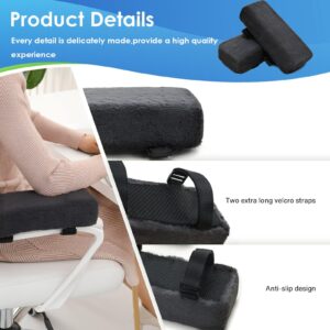 Big Ant Plush Chair armrest Cushions Elbow Pillow Pressure Relief Office Chair Gaming 2 Pack Chair armrest with Memory Foam armrest Pads,Black