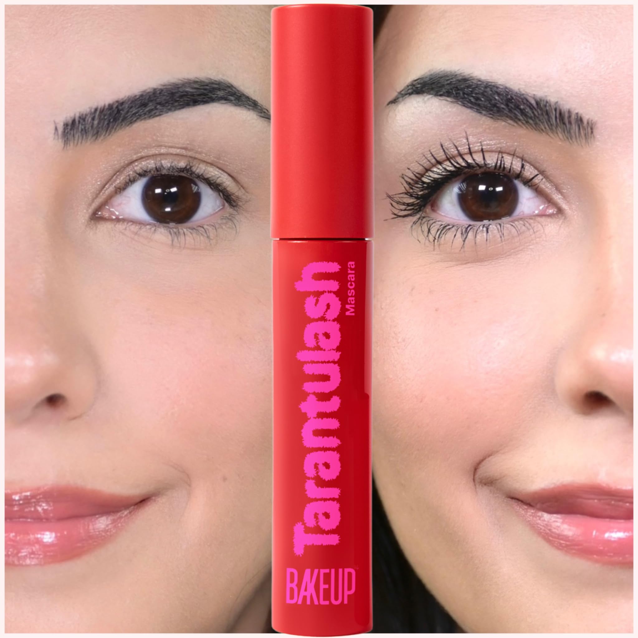 BAKEUP Tarantulash Lash Volumizing & Conditioning Vegan Mascara, Build Bold Lashes, Black