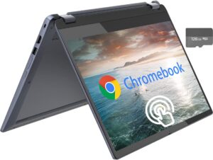 lenovo flex 3i 2-in-1 chromebook for college students,15.6 inch fhd touchscreen laptop, intel celeron n4500, 4gb ram, 64gb emmc+128gb sd card, intel uhd graphics, chrome os, abyss blue, pcm