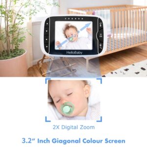 HelloBaby Monitor Mount for HB65/HB66/HB6250/HB6550/HB6339 Baby Monitor Camera,Twist Mount Without Tools or Wall Damage