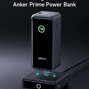 Anker Charging Base, 100W Fast Charging with 4 Ports, for Anker Prime Power Bank, Compatible with MacBook, iPhone 15/15 Plus/15 Pro/15 Pro Max/14 Series, Samsung, Pixel (Power Bank Not Included)