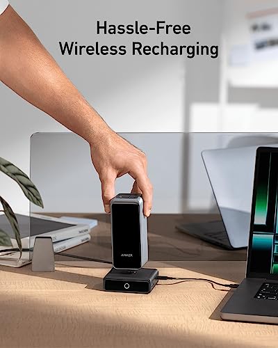 Anker Charging Base, 100W Fast Charging with 4 Ports, for Anker Prime Power Bank, Compatible with MacBook, iPhone 15/15 Plus/15 Pro/15 Pro Max/14 Series, Samsung, Pixel (Power Bank Not Included)