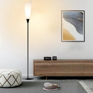 RSMCEKO Floor Lamp - Super Bright Torchiere Floor Lamp - Decorative Standing Pole Lamp Perfect for Living Room,Bedroom,Dining Room,Study,Game Room,Basement,Office.