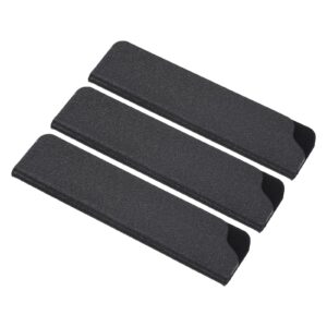patikil abs knife cover sleeves for 3.5" paring knife, 3 pack knives edge guard blade protector universal knife sheath for home kitchen, black