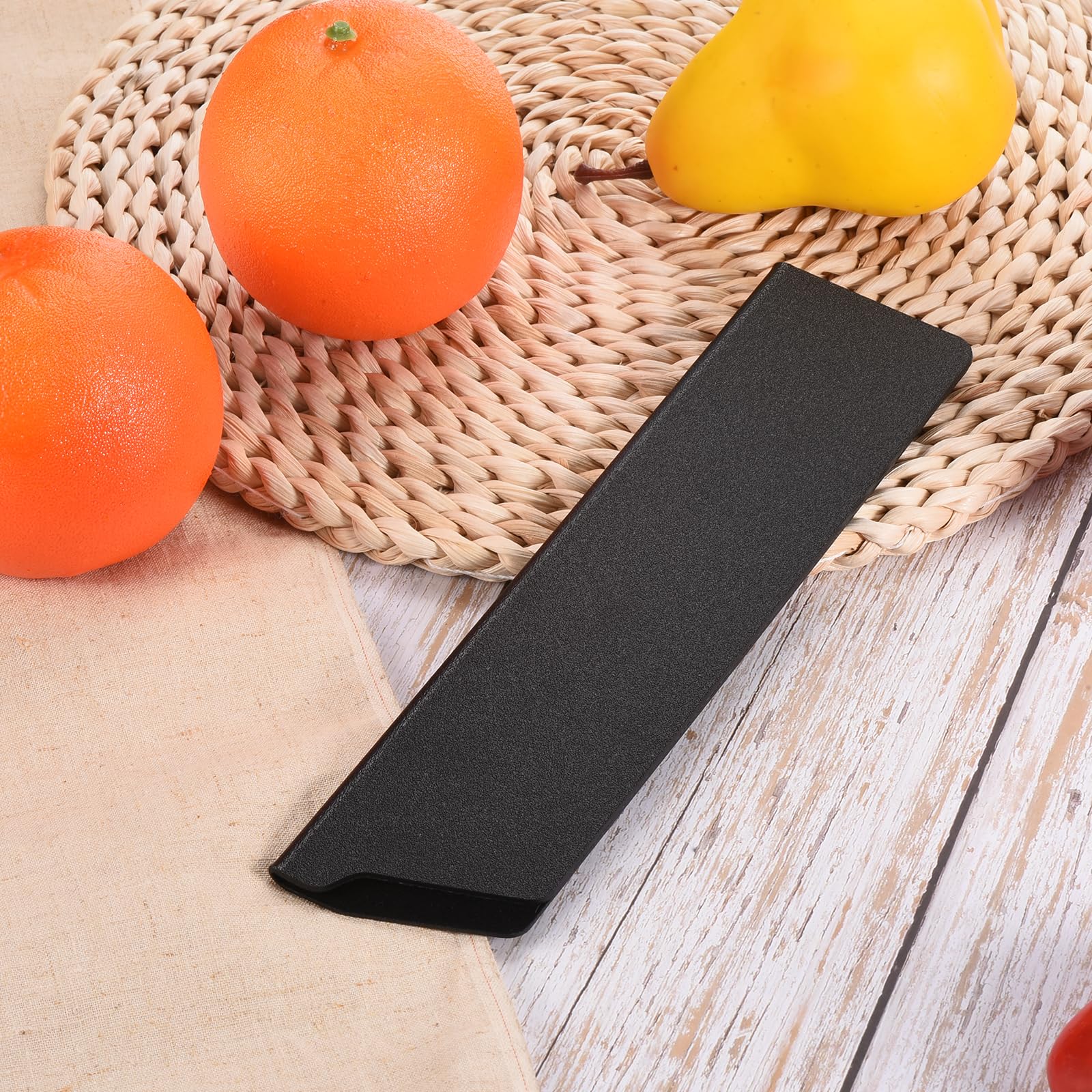PATIKIL ABS Knife Cover Sleeves for 8" Chef Knife, Knives Edge Guard Blade Protector Universal Knife Sheath for Home Kitchen, Black