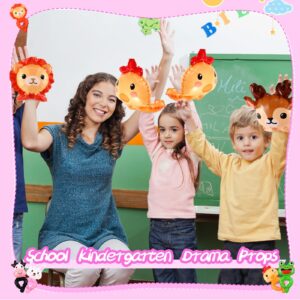 Libima 200 Pcs Inflatable Wrist Balloon Cartoon Animals Hand Wearing Balloons with Pump Safari Farm Animals Balloons Jungle Theme Birthday Party Favors Zoo Carnival Party Supplies Decorations