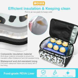 Wolka Breast Pump Bag with Dual Insulated Compartments & Removable Divider,Breast Milk Cooler Travel Bacpak with 50 cans Capacity,Fit Most Breast Pumps Like Medela, Spectra S1,S4, Evenflo