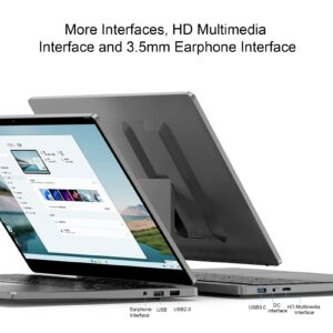 15.6 Laptop Computer, IPS FHD Touch Screen, for Intel N95 Processor, for Windows 11 Pro,DDR5 12GB, Dual Band WiFi, Bluetooth 4.2, Backlit Keyboard, Fingerprint Reader, Various (US Plug 256GB)