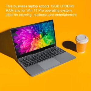 15.6 Laptop Computer, IPS FHD Touch Screen, for Intel N95 Processor, for Windows 11 Pro,DDR5 12GB, Dual Band WiFi, Bluetooth 4.2, Backlit Keyboard, Fingerprint Reader, Various (US Plug 256GB)