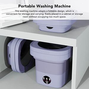 Dpofirs Foldable Washing Machine, 6.5L Portable Washing Machine for Baby Girls Clothes Socks Underwear Towels, Mini Small Portable Washer for Apartment RV Camping, Gifts (US)