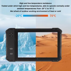 Rugged Tablet, 8 inch Tablet,10000mAh Outdoor Tablet PC, 4GB+64GB, IP68 Waterproof 4G Network Dual Band WiFi Tablet with NFC, Rugged Tablet for Android 11 (US Plug)
