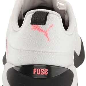 PUMA Women's FUSE 2.0 Sneaker, PUMA White-Fire Orchid-PUMA Black, 8