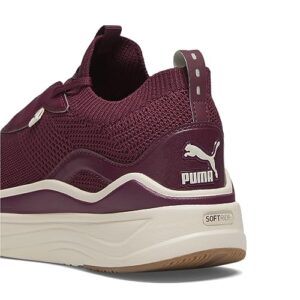 PUMA Women's SOFTRIDE STAKD Sneaker, Dark Jasper-Alpine Snow, 8