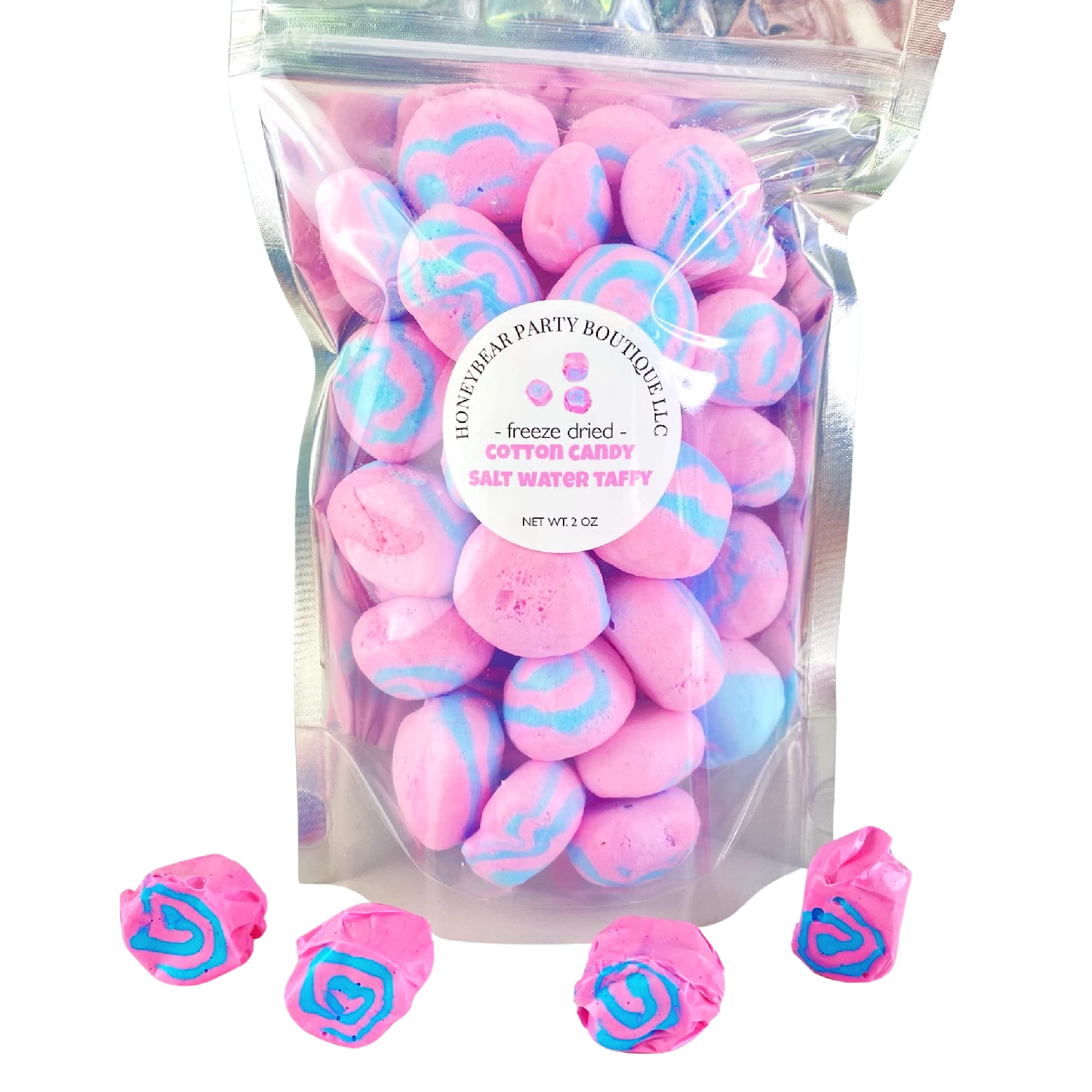 Freeze Dried Cotton Candy Taffy - 2 oz bag