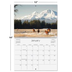 2024 Seasons Wall Calendar, 12-Inch x 9-Inch Size Closed, 18-Inch Size Open, Large Bookstore-Quality, Spiral-Bound Hanging Monthly Wall Calendars for Kitchen & Office, by Current