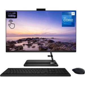 lenovo 2023 ideacentre newest all-in-one business desktop, 27" fhd touchscreen, intel core i7-13620h, 64gb ram, 2tb ssd, webcam, hdmi, wi-fi 6, wireless mouse & keyboard, windows 11 pro