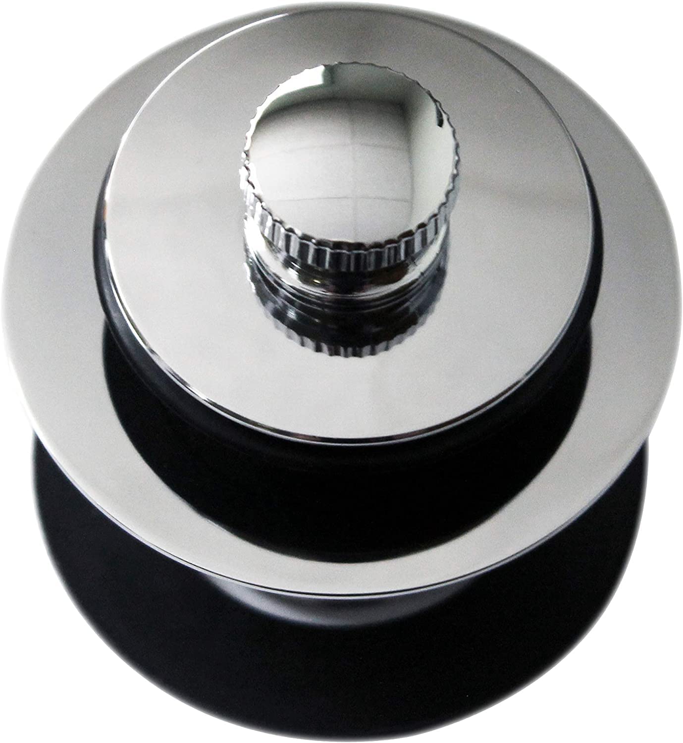 Westbrass D3324-26 1-1/2" NPSM Twist & Close Bathtub Drain Plug, Coarse Thread, Polished Chrome