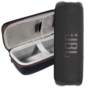 jbl flip 6 ip67 waterproof portable wireless bluetooth speaker with exclusive protective hardshell case (black)