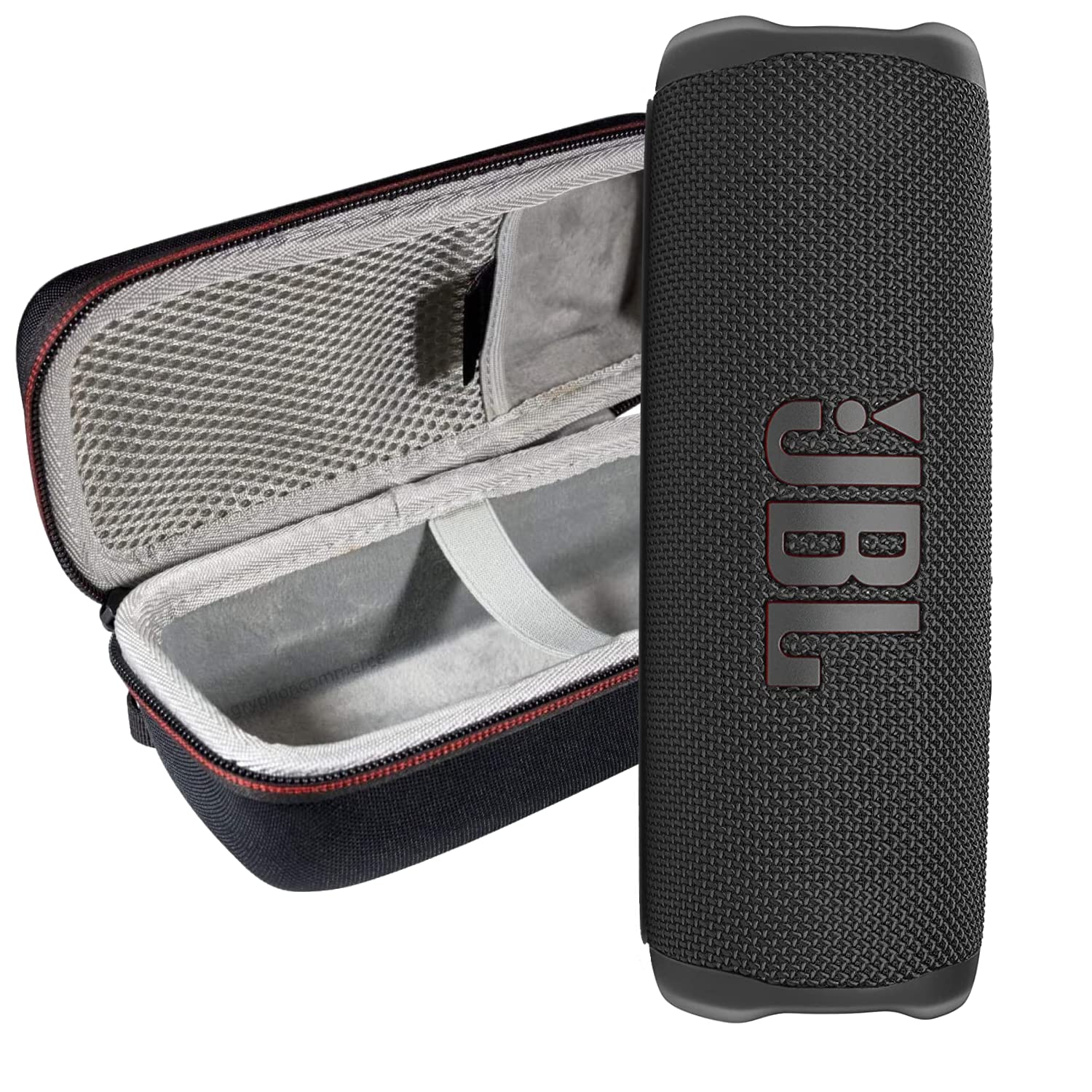 JBL Flip 6 IP67 Waterproof Portable Wireless Bluetooth Speaker with Exclusive Protective Hardshell Case (Black)