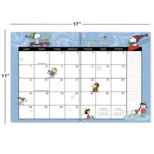 2024 PEANUTS® Desk Planner & Calendar, 8.5-Inch x 11-Inch Size Closed, 11-Inch x 17-Inch Size Open, Large Bookstore-Quality Monthly Calendars for Kitchen & Office, by Current