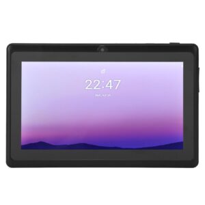 GLOGLOW Children Tablet, Dual Camera Quad Core 2500mAh 7in Kids Tablet 4.0 Support Up to 128GB Memory Card for Home (US Plug)