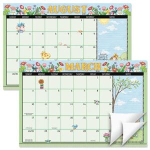 2024-2025 mary engelbreit® desk calendar pad, 11-inch x 16-1/4-inch size, large 24-month bookstore-quality calendars for kitchen & office, by current
