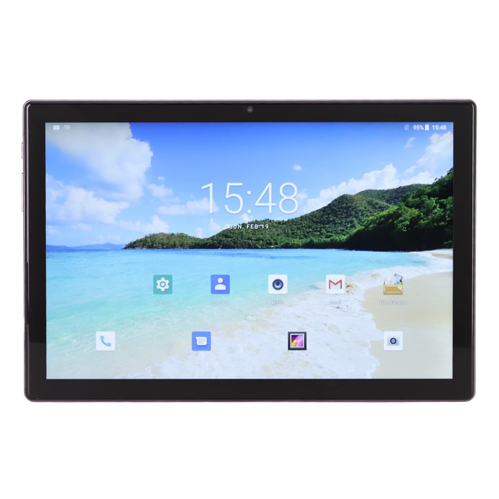 GLOGLOW Tablet, Tablet 10. 1 Inch 100-240V 8GB 256GB 2.4G 5G WiFi 2 in 1 for Android 12 for Learning (US Plug)