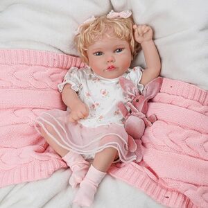 babeside lifelike reborn baby dolls - 18 inch soft body realistic-newborn baby dolls american sleeping girl real life dolls with clothes and toy accessories gift for kids age 3+