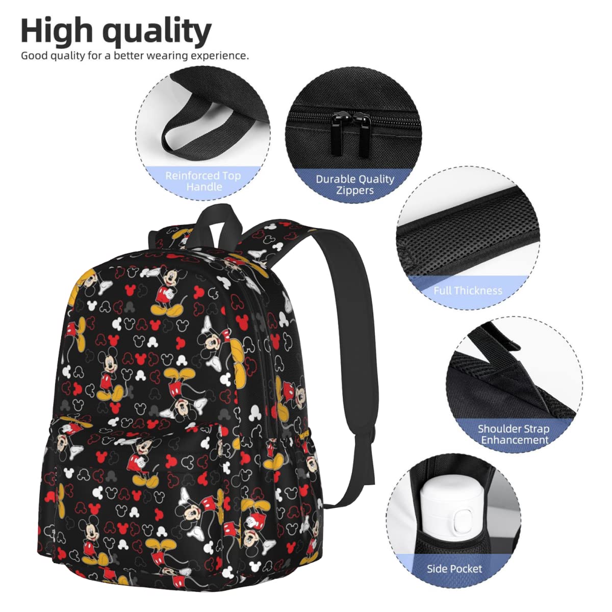 erzaykt 3 pcs anime backpack sets with lunch bag & pencil case lightweight cartoon backpack casual daypacks for boys girls