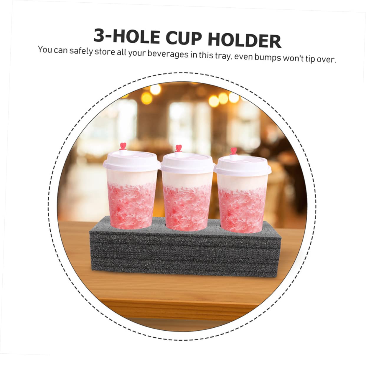 3pcs Milk Tea Drink Cup Holder Drink Holder Tool Tray Takeout Coffee Cup Holder Tea Bag Holder Drink Carrier Takeaway Cup Trays Drink Takeout Holder Universal Pearl re-usable