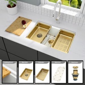 Lonsince White Undermount Kitchen Sink 28" X 18",Granite Composite Kitchen Sink,Single Bowl Undermount Workstation Sink