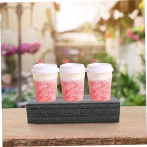 3pcs Milk Tea Drink Cup Holder Foam Couch Coffee Drinks Disposable Cup Holder Takeout Cup Tray Chinese Takeout Food Tray Takeout Packing Holder Takeout Beverage Carrier re-usable