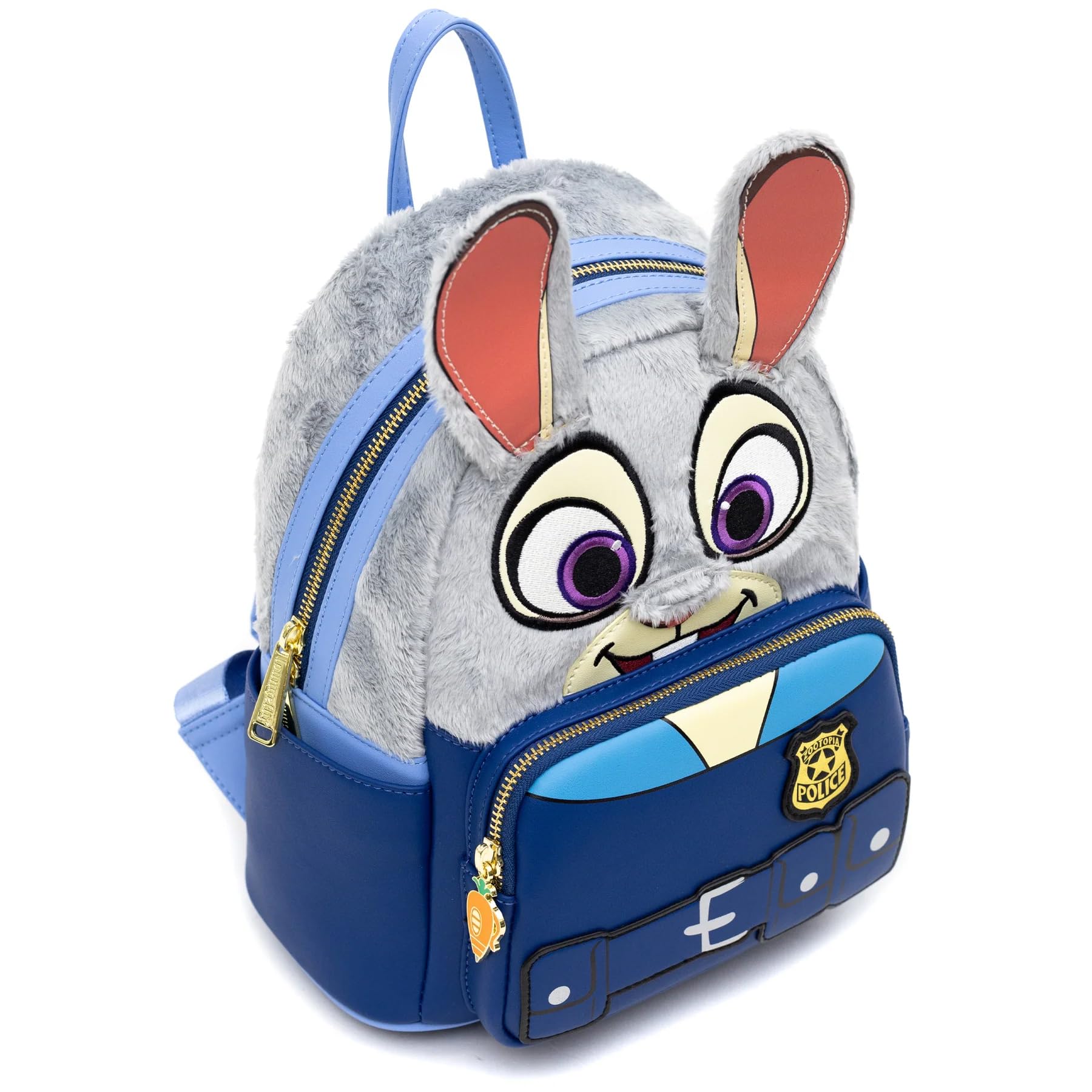 Loungefly Disney Zootopia Judy Hopps Cosplay Mini Backpack, Faux Fur