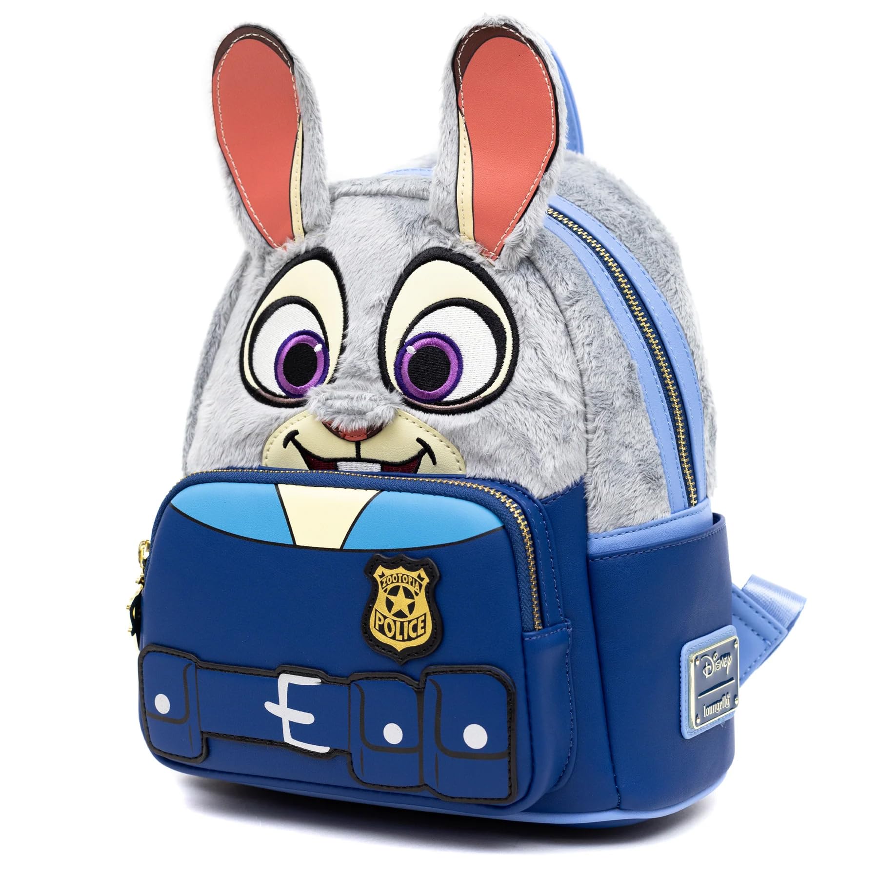 Loungefly Disney Zootopia Judy Hopps Cosplay Mini Backpack, Faux Fur