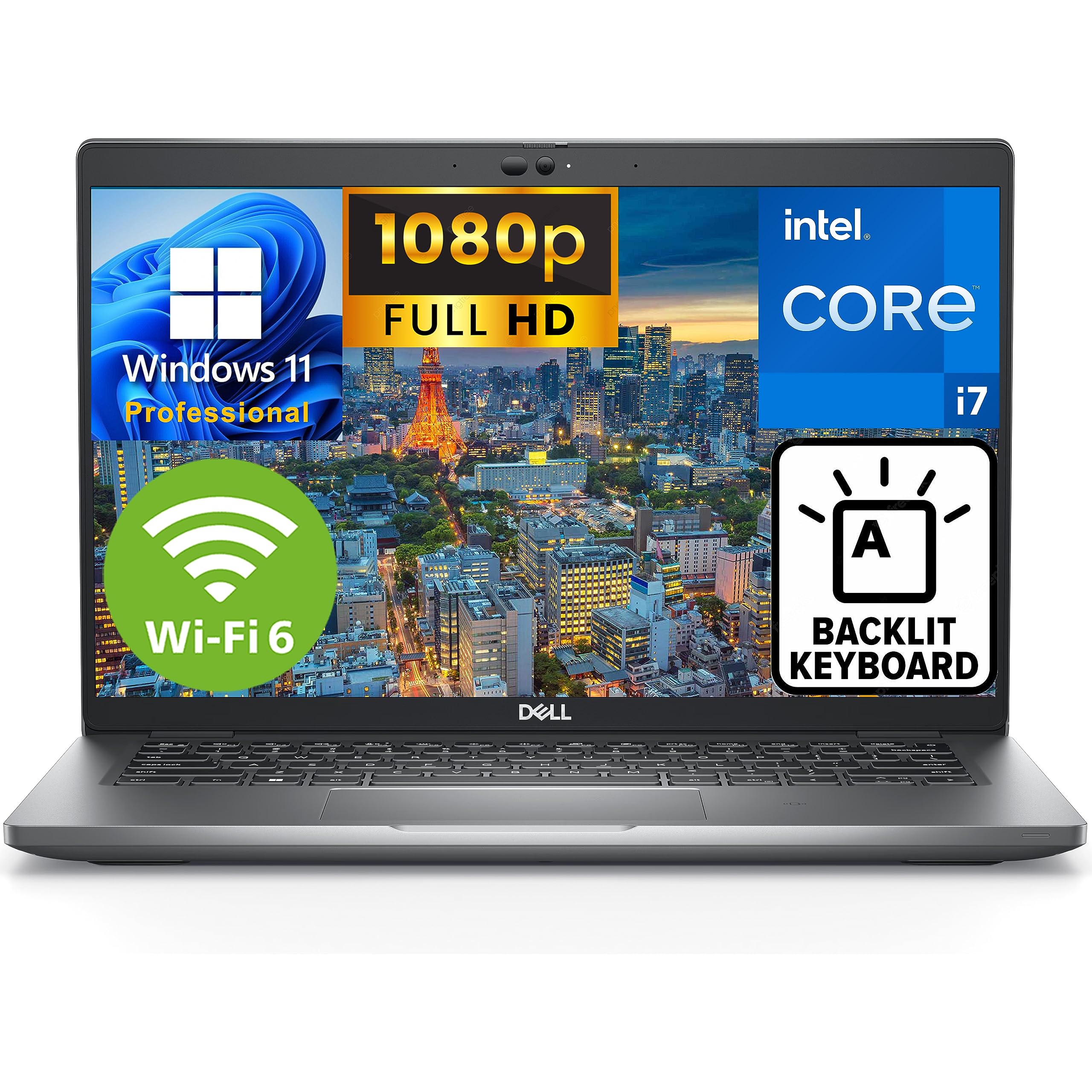 2023 Dell Latitude 5430 14" FHD Business Laptop Computer, 12th Gen Intel 10 Cores i7-1265U up to 4.8GHz, 16GB DDR4 RAM, 512GB PCIe SSD, WiFi 6E, BT 5.2, Backlit Keyboard, Thunderbolt 4, Windows 11 Pro