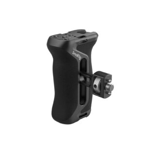 smallrig locating side handle for arri, 36mm up/down adjustable, left or right side ergonomic handgrip for camera cages, built-in 1/4"-20 threaded hole, strap hole, cold shoe - 4016