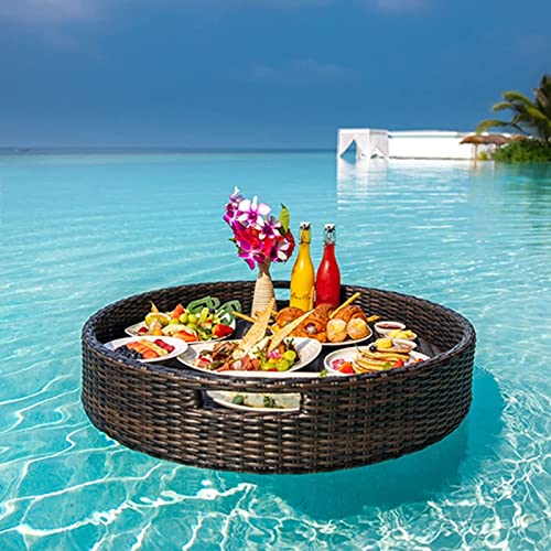 Floating Tray, Floating Serving Trays, Pool Floating Bar for Adults, Drinks and Food Serving Tray for Pool Parties