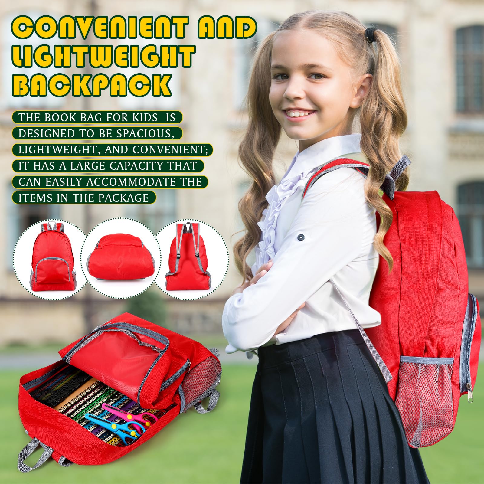 Colarr 30 Pack Backpacks Bulk Christmas Gift with 810 Piece School Supplies Kits Include Notebooks Ballpoint Pens Pencil Pouch Sharpeners Highlighters for Elementary Middle and High School Students